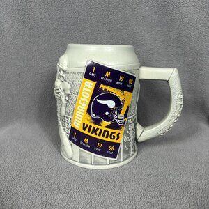 Minnesota Vikings Large Ceramic Beer Stein 3D Football NFL Licensed Mug Stein